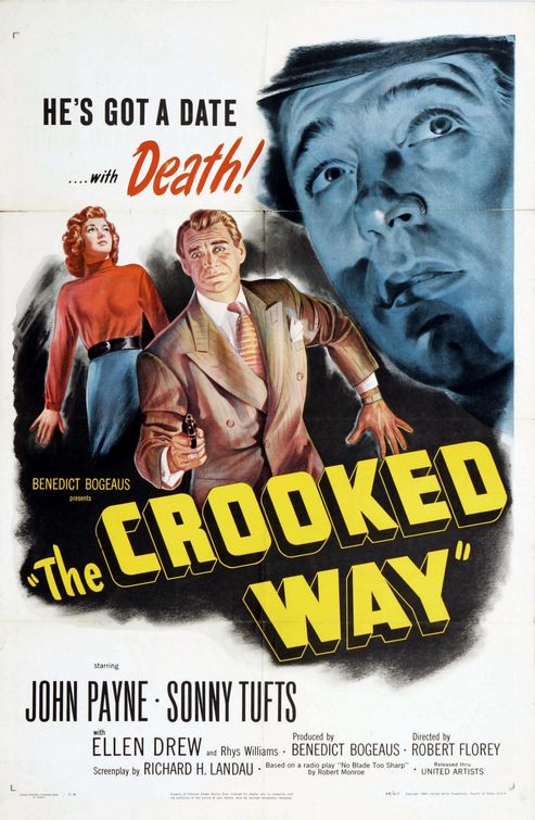 the movie poster: The Crooked Way (1949)