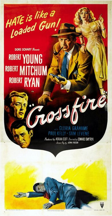 the movie poster: Crossfire (1947) ver3