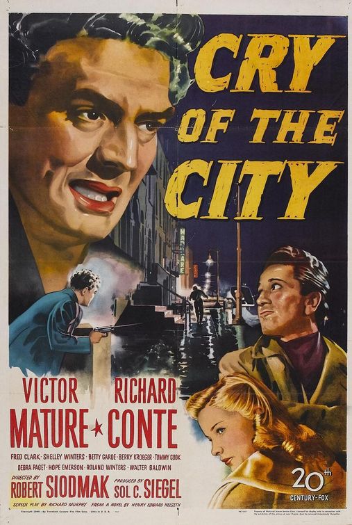 the movie poster: Cry of the City (1948)