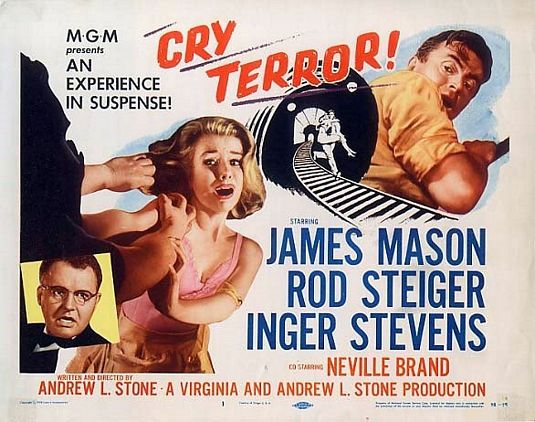 the movie poster: Cry Terror! (1958)