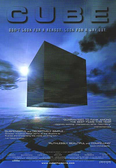 the movie poster: Cube (1998) ver3