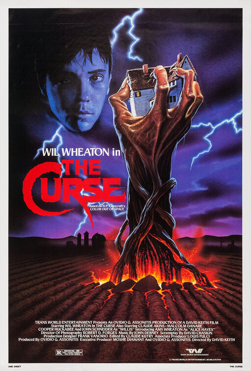 1000 piece jigsaw puzzle for the movie poster: The Curse (1987)