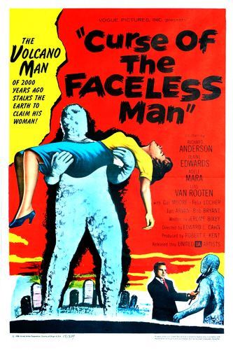 the movie poster: Curse of the Faceless Man (1958)