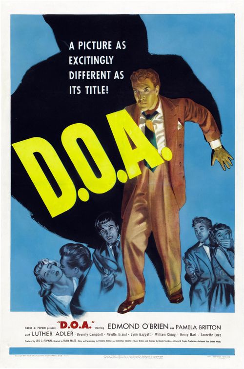 the movie poster: D.O.A. (1950)