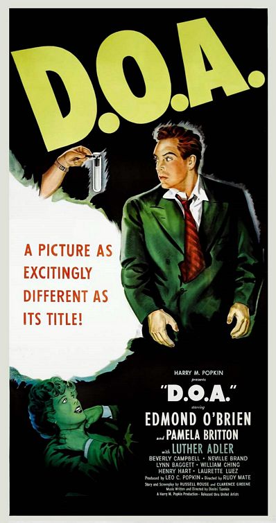 the movie poster: D.O.A. (1950) ver2