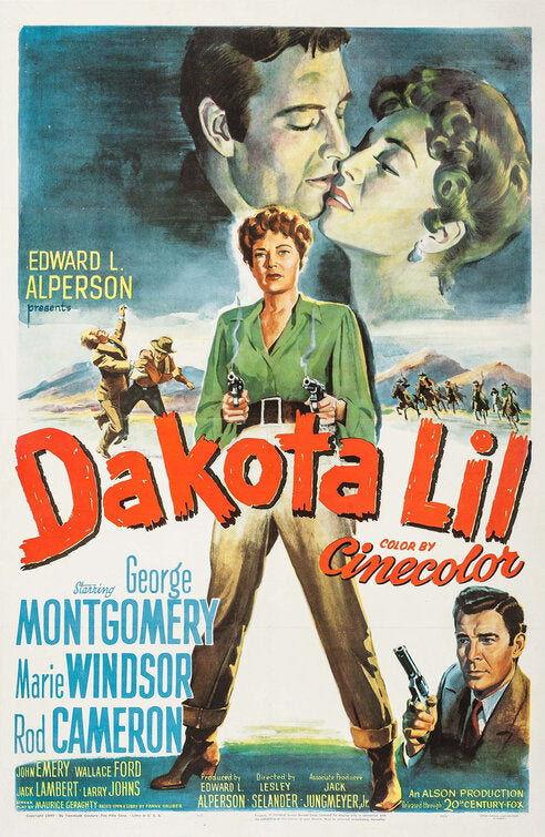 1000 piece jigsaw puzzle for the movie poster: Dakota Lil (1950)