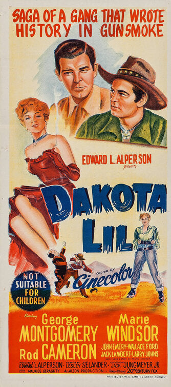 1000 piece jigsaw puzzle for the movie poster: Dakota Lil (1950) ver3