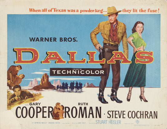 1000 piece jigsaw puzzle for the movie poster: Dallas (1950)