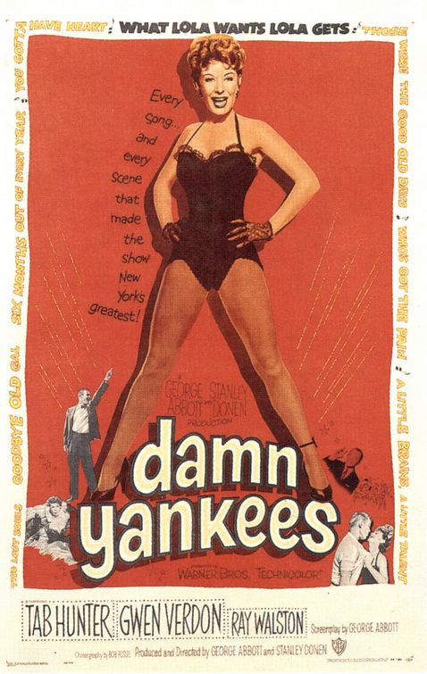 the movie poster: Damn Yankees! (1958)
