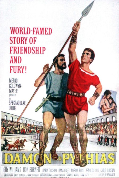 the movie poster: Damon and Pythias (1962)