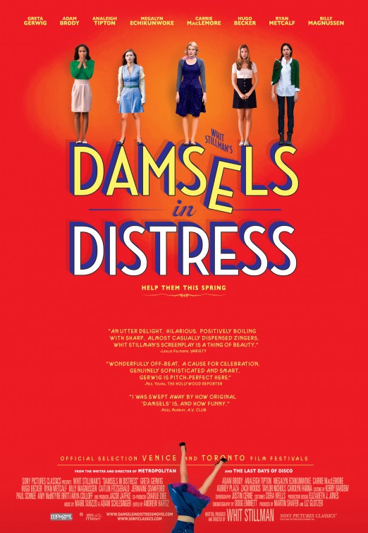 1000 piece jigsaw puzzle for the movie poster: Damsels in Distress (2012)