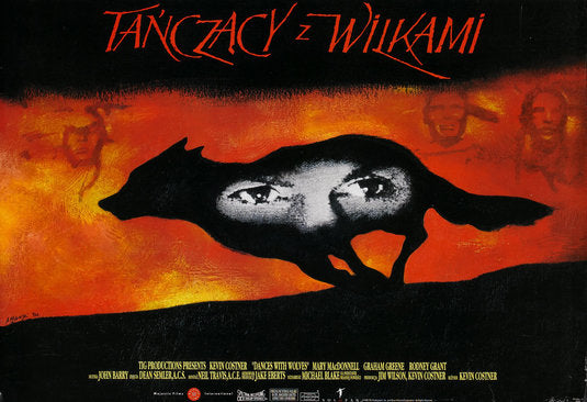 1000 piece jigsaw puzzle for the movie poster: Dances With Wolves (1990) ver10