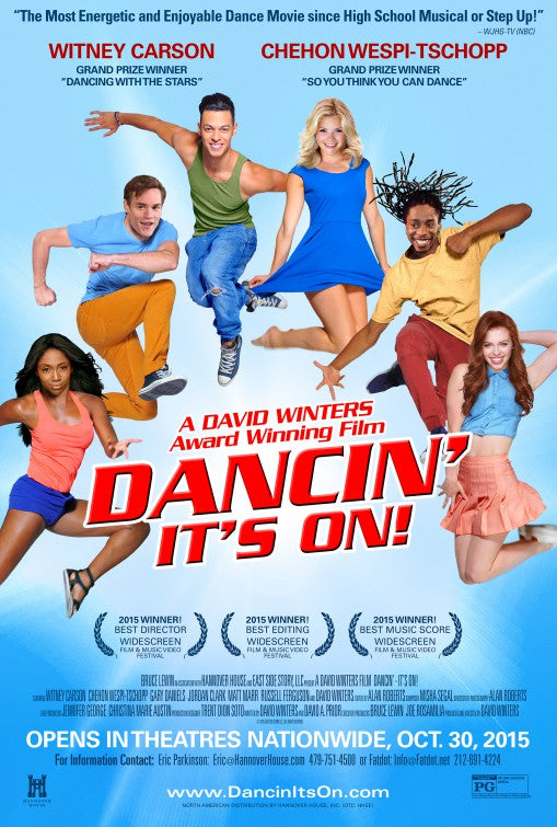 1000 piece jigsaw puzzle for the movie poster: Dancin' It's On (2015)