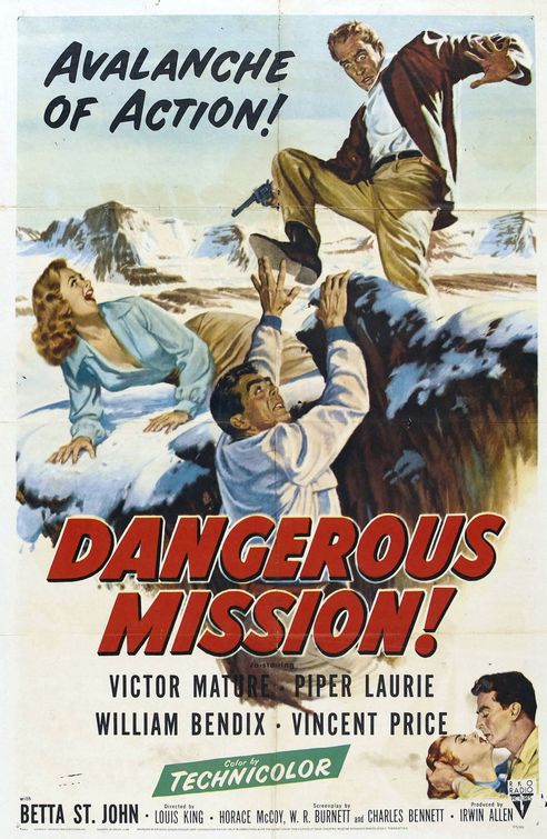 the movie poster: Dangerous Mission! (1954)