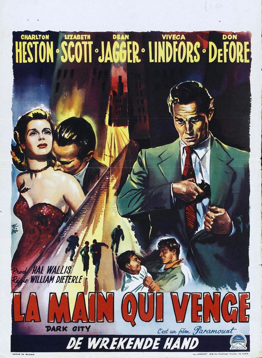 the movie poster: Dark City (1950) ver2