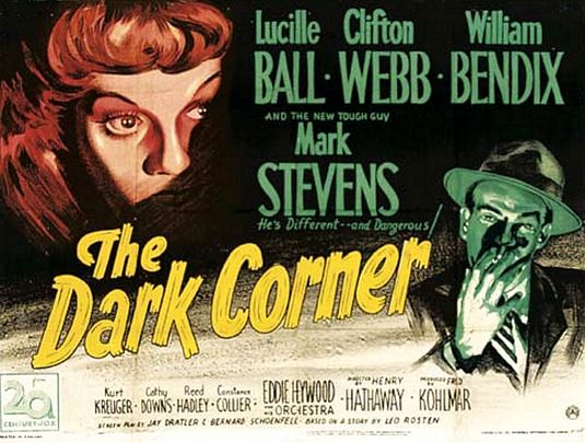 the movie poster: The Dark Corner (1946) ver2