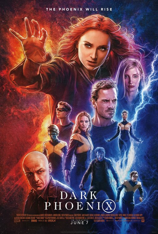 1000 piece jigsaw puzzle for the movie poster: Dark Phoenix (2019) ver18