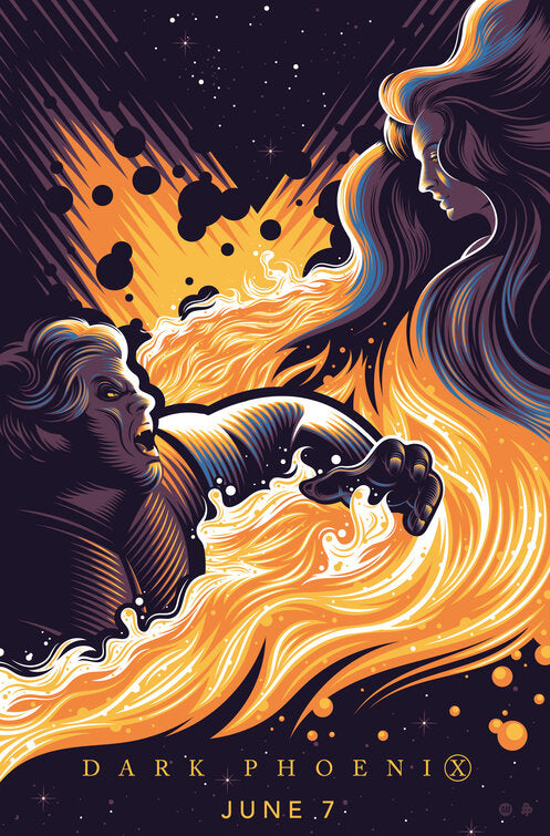 1000 piece jigsaw puzzle for the movie poster: Dark Phoenix (2019) ver24