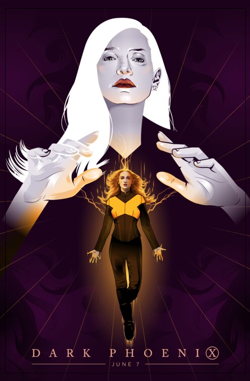 1000 piece jigsaw puzzle for the movie poster: Dark Phoenix (2019) ver26