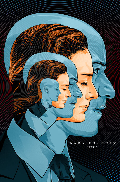 1000 piece jigsaw puzzle for the movie poster: Dark Phoenix (2019) ver30