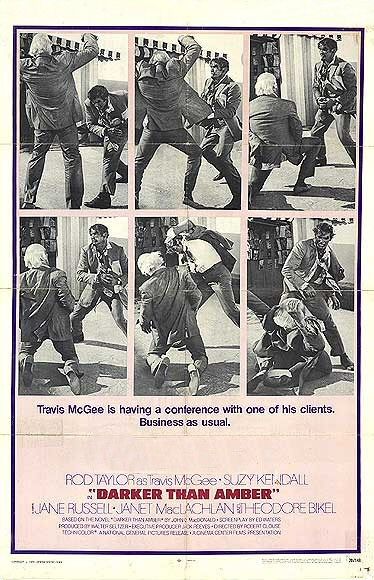 the movie poster: Darker than Amber (1970)