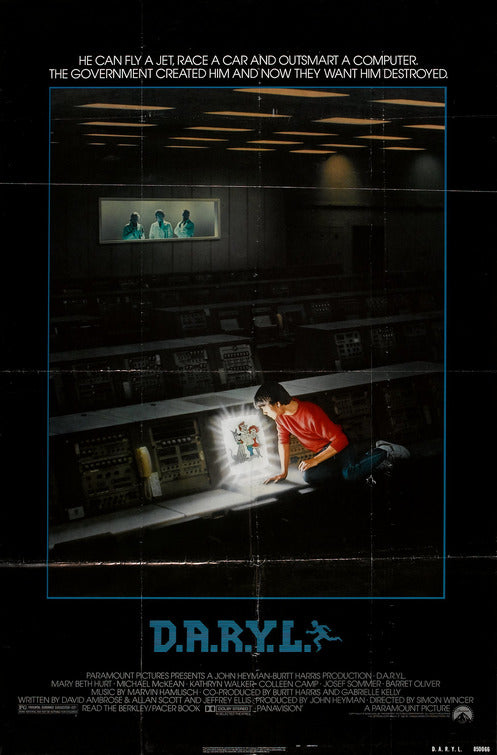 the movie poster: D.A.R.Y.L. (1985) ver1