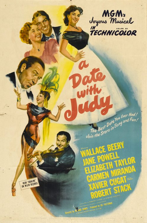 1000 piece jigsaw puzzle for the movie poster: A Date with Judy (1948)