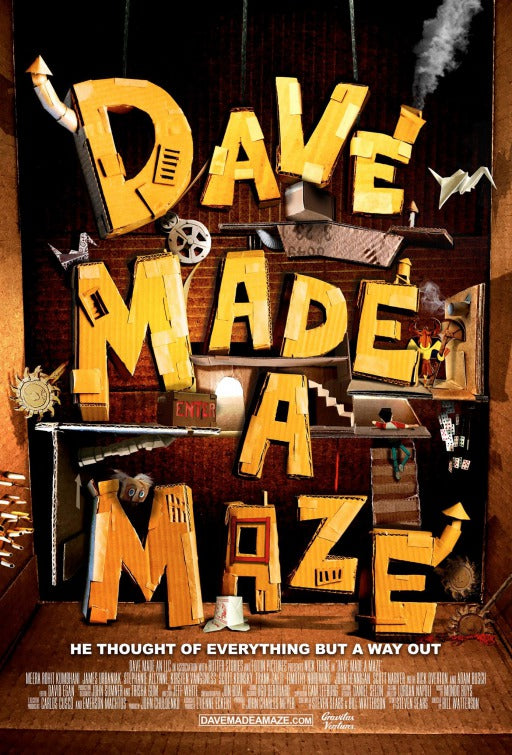 1000 piece jigsaw puzzle for the movie poster: Dave Made a Maze (2017)