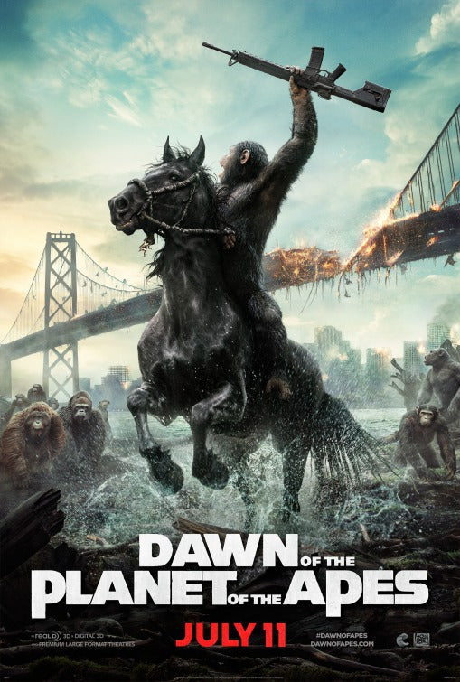 1000 piece jigsaw puzzle for the movie poster: Dawn of the Planet of the Apes (2014) ver6