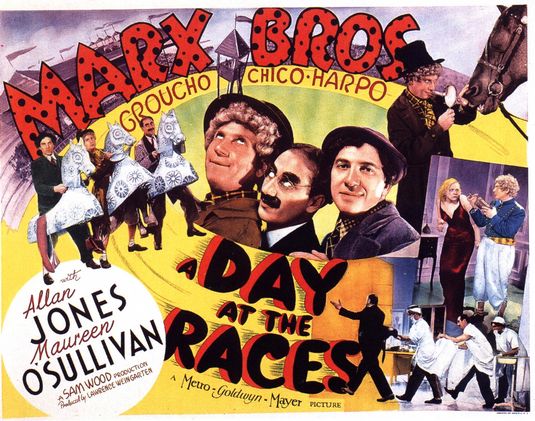 the movie poster: A Day at the Races (1937)