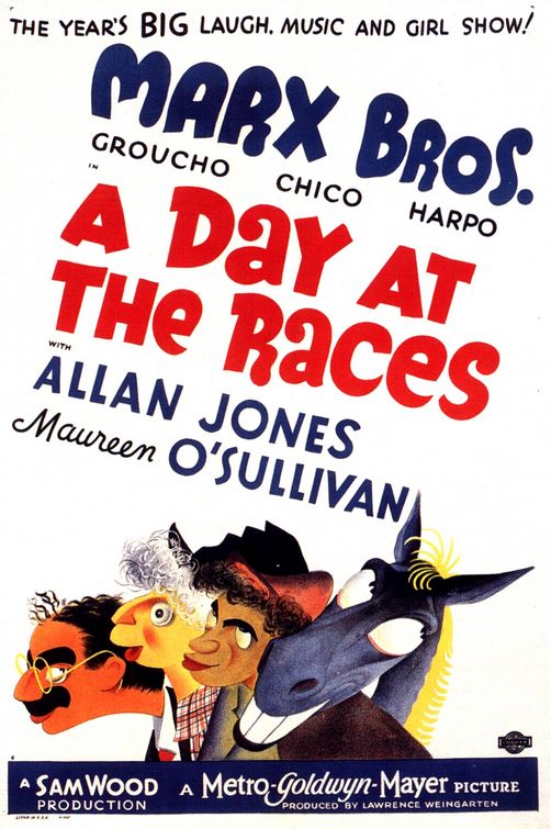 the movie poster: A Day at the Races (1937) ver3