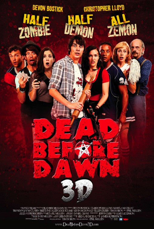 1000 piece jigsaw puzzle for the movie poster: Dead Before Dawn 3D (2012)