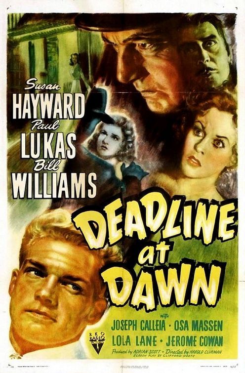 the movie poster: Deadline at Dawn (1946)