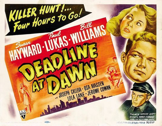 the movie poster: Deadline at Dawn (1946) ver2