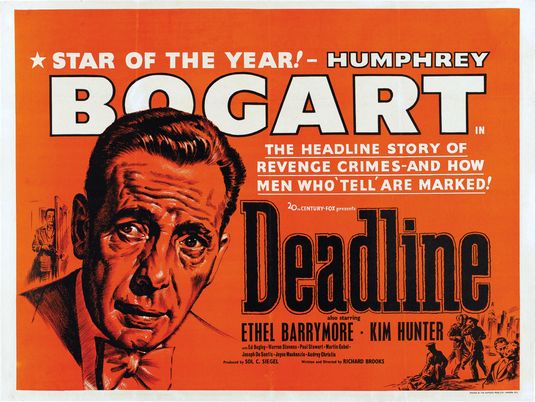 the movie poster: Deadline - U.S.A. (1952) ver2