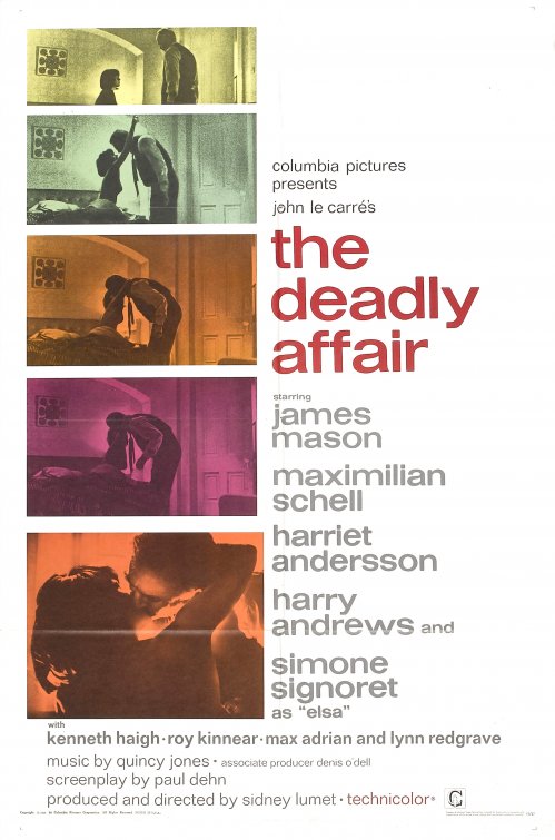 1000 piece jigsaw puzzle for the movie poster: The Deadly Affair (1967)