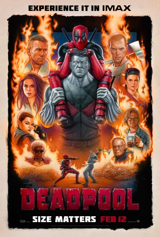 1000 piece jigsaw puzzle for the movie poster: Deadpool (2016) ver6