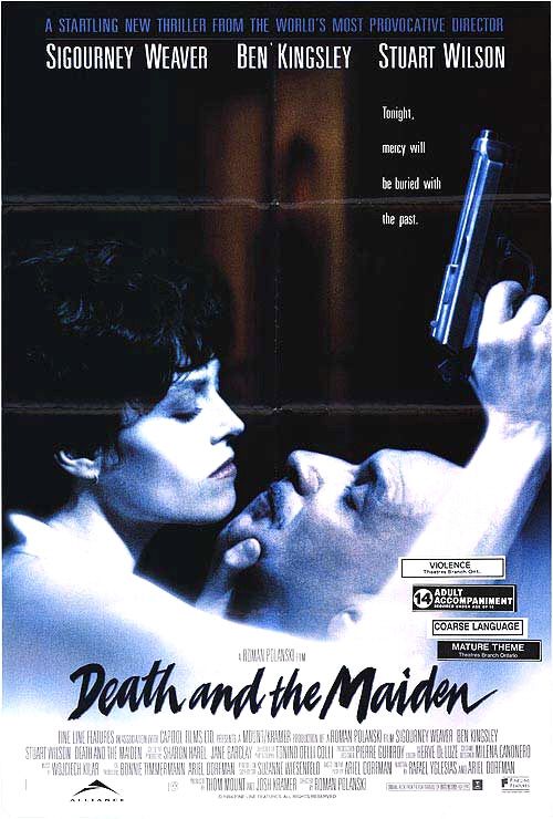 the movie poster: Death And The Maiden (1994) ver1