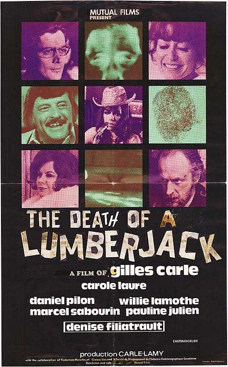 the movie poster: The Death of a Lumberjack (1973)