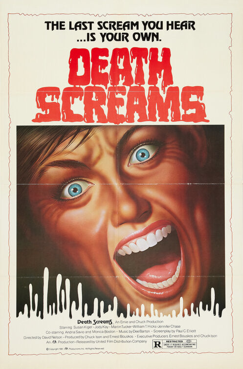 1000 piece jigsaw puzzle for the movie poster: Death Screams (1982)