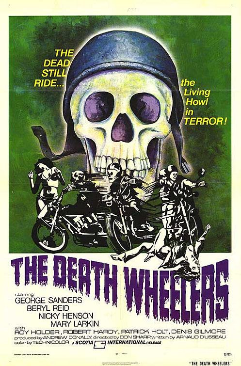 the movie poster: The Death Wheelers (1974)