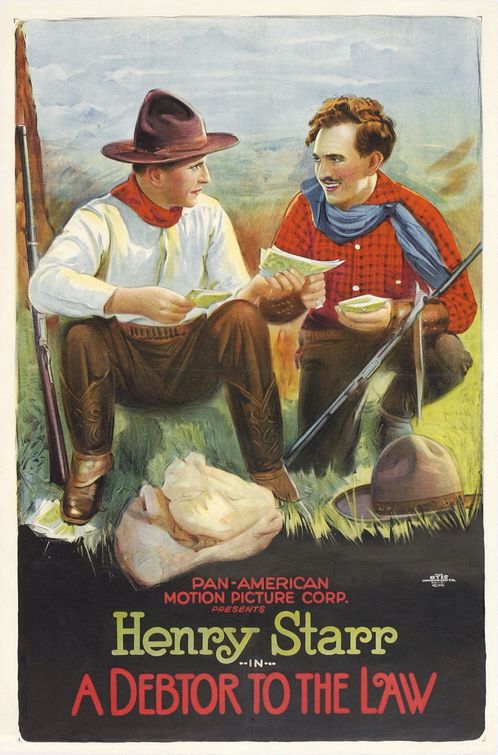 the movie poster: A Debtor to the Law (1919)