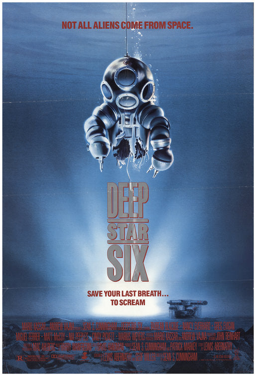 1000 piece jigsaw puzzle for the movie poster: DeepStar Six (1989)