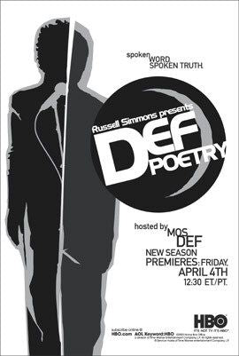 1000 piece jigsaw puzzle for tv poster: Def Poetry