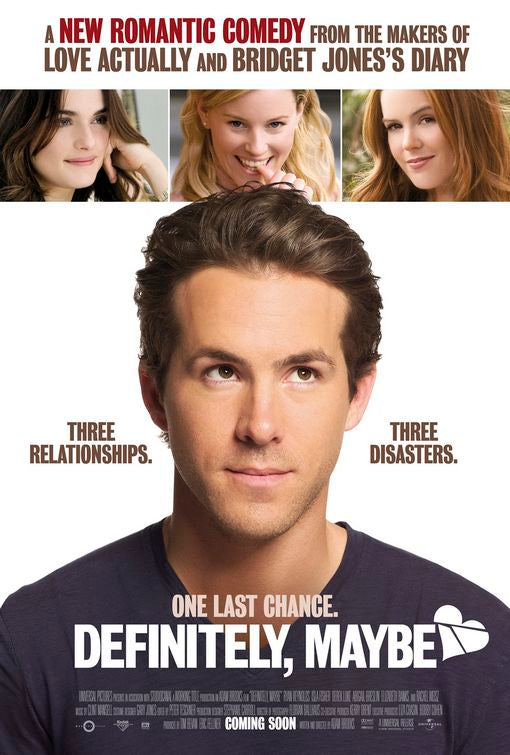 the movie poster: Definitely, Maybe (2008)