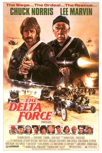 the movie poster: The Delta Force (1986)
