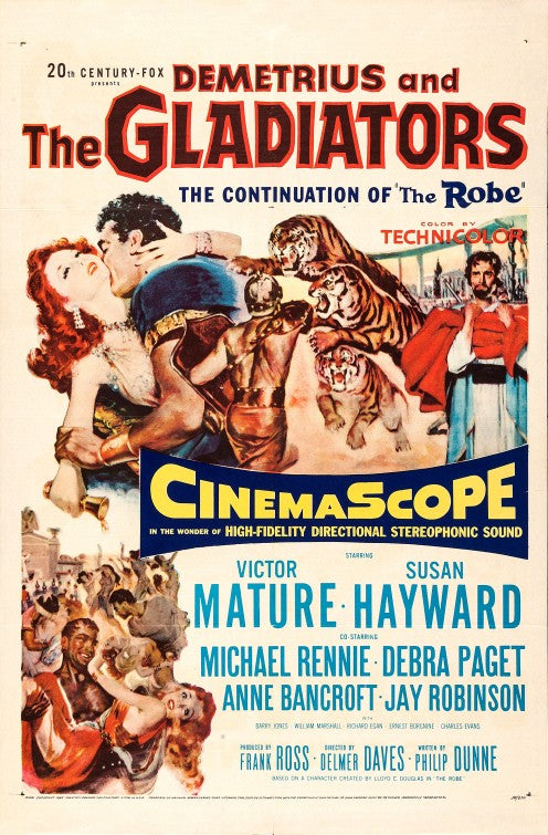 1000 piece jigsaw puzzle for the movie poster: Demetrius and the Gladiators (1954) ver3