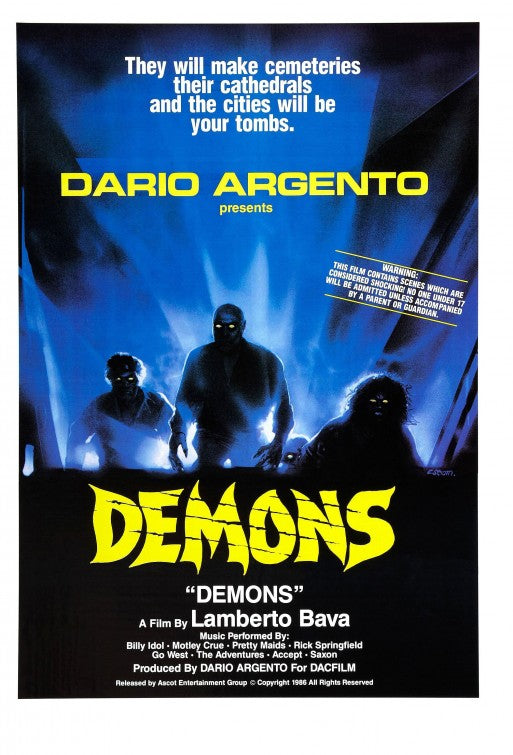 the movie poster: Demons (1986)