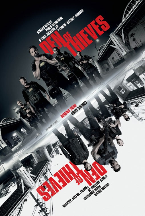1000 piece jigsaw puzzle for the movie poster: Den of Thieves (2018)