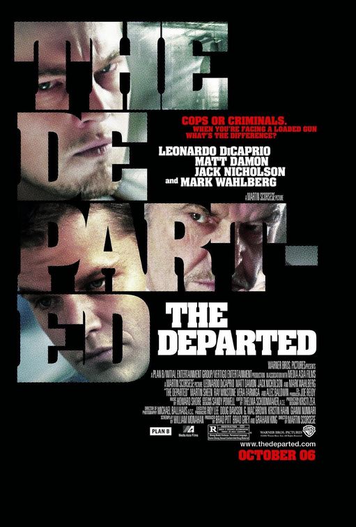 the movie poster: The Departed (2006)